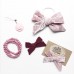 Бантики для девочки "Розовый бархат"