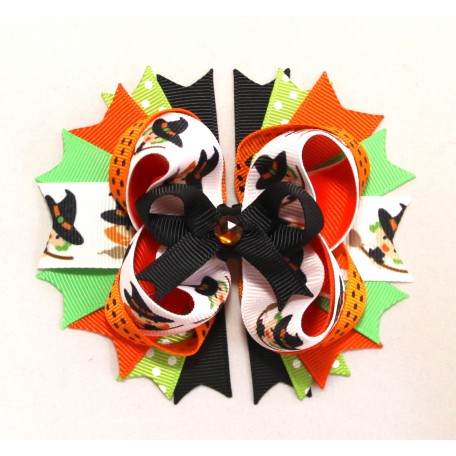 Бант на Хэллоуин "Маленькая ведьма"